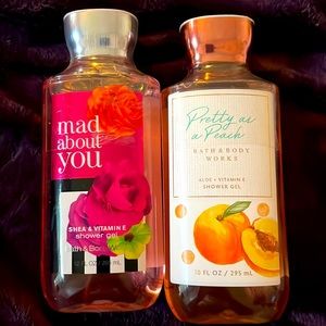 B&bw mad about you shower gel and pretty as a peach shower gel